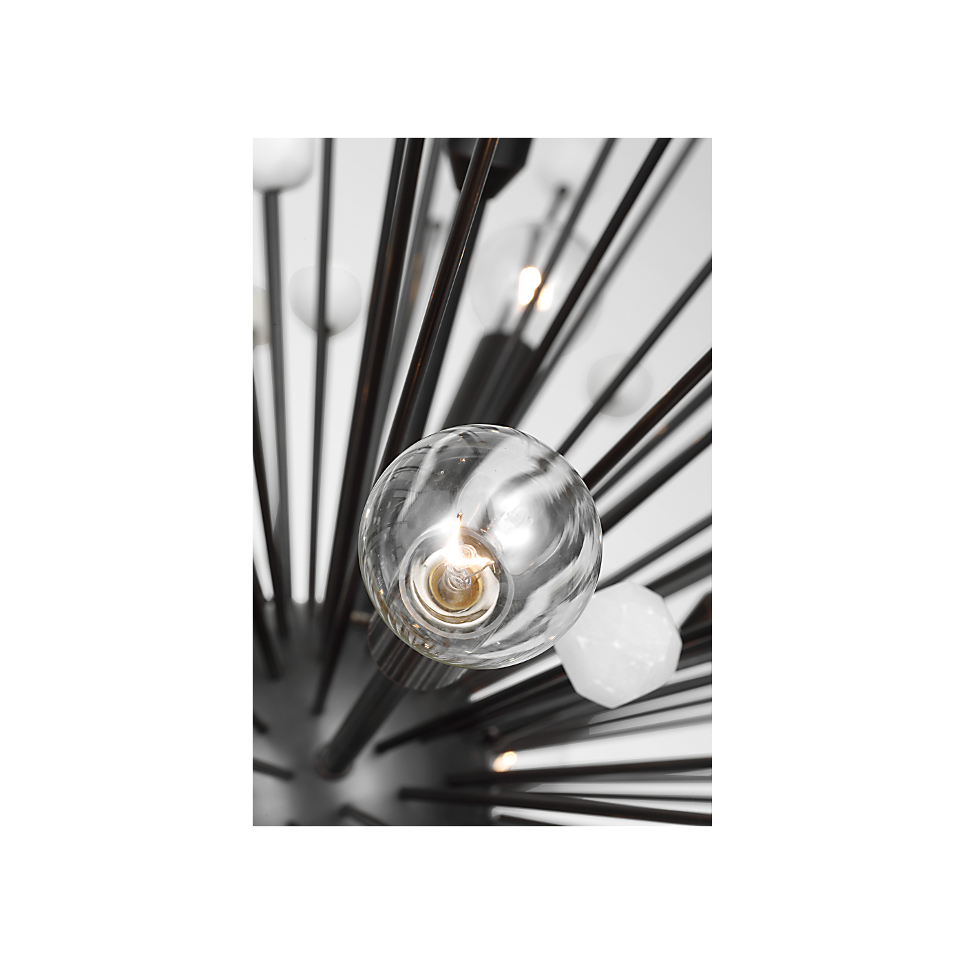 Visual Comfort Signature - SK 5731BZ/ALB - LED Chandelier - Lys - Bronze and Alabaster