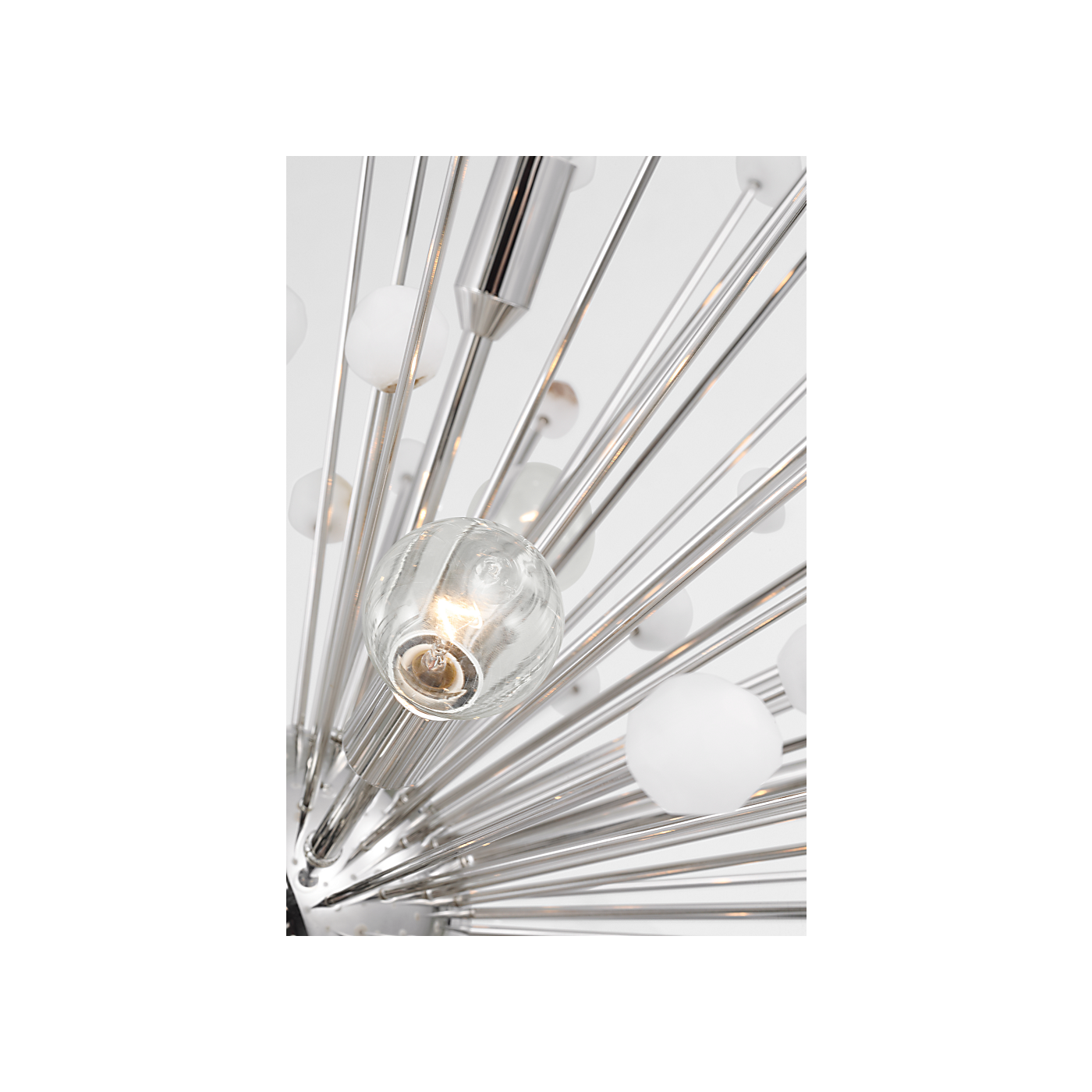 Visual Comfort Signature - SK 5731PN/ALB - LED Chandelier - Lys - Polished Nickel and Alabaster