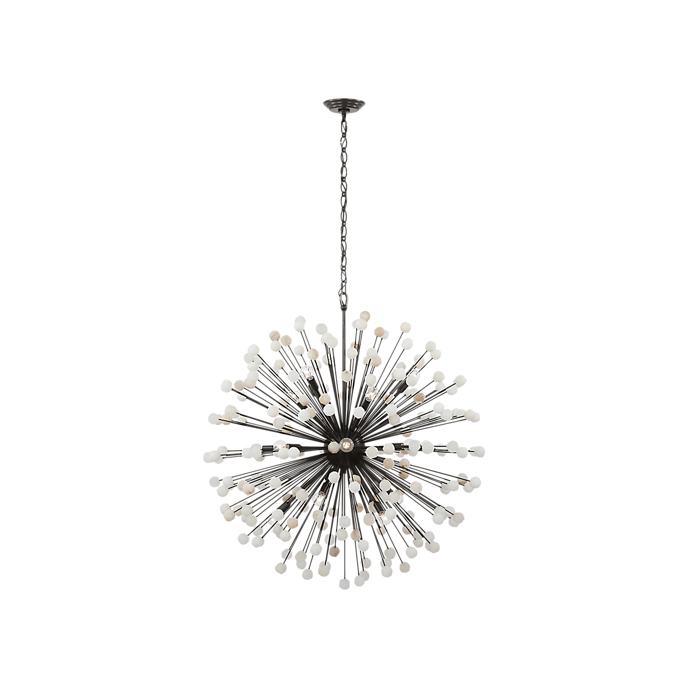 Visual Comfort Signature - SK 5732BZ/ALB - LED Chandelier - Lys - Bronze and Alabaster