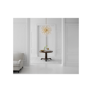 Visual Comfort Signature - SK 5730HAB/ALB - LED Chandelier - Lys - Hand-Rubbed Antique Brass and Alabaster