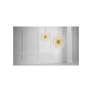 Visual Comfort Signature - SK 5732HAB/ALB - LED Chandelier - Lys - Hand-Rubbed Antique Brass and Alabaster