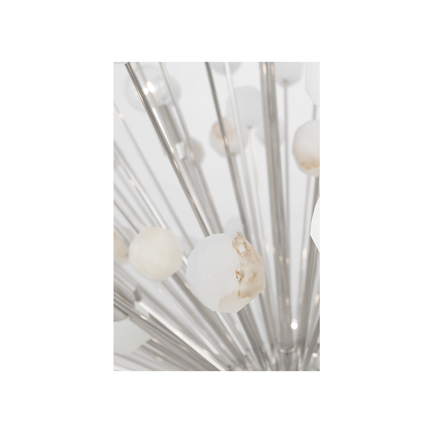 Visual Comfort Signature - SK 5732PN/ALB - LED Chandelier - Lys - Polished Nickel and Alabaster