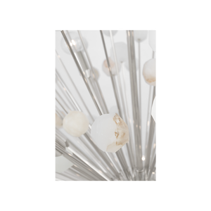 Visual Comfort Signature - SK 5732PN/ALB - LED Chandelier - Lys - Polished Nickel and Alabaster