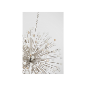 Visual Comfort Signature - SK 5732PN/ALB - LED Chandelier - Lys - Polished Nickel and Alabaster