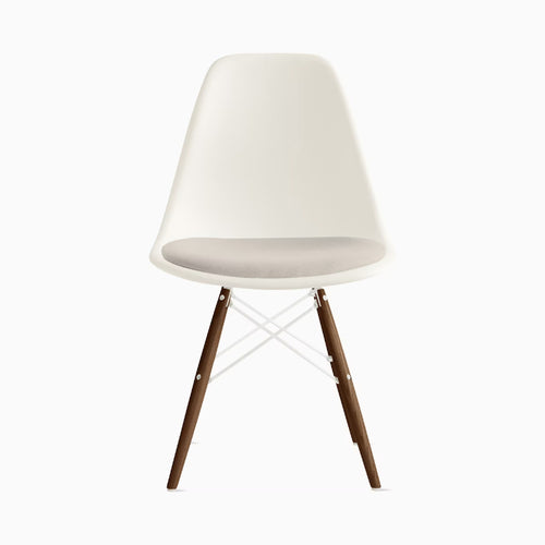Eames Molded Plastic Side Chair with Seat Pad