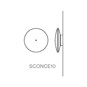 Chrona Wall Sconce - line drawing