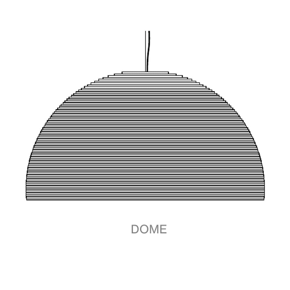 Dome Pendant Light - line drawing