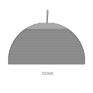 Dome Pendant Light - line drawing