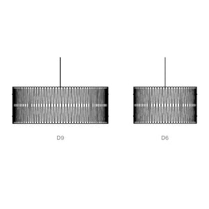 Kerflights Felt Drum Pendant Light - line drawing