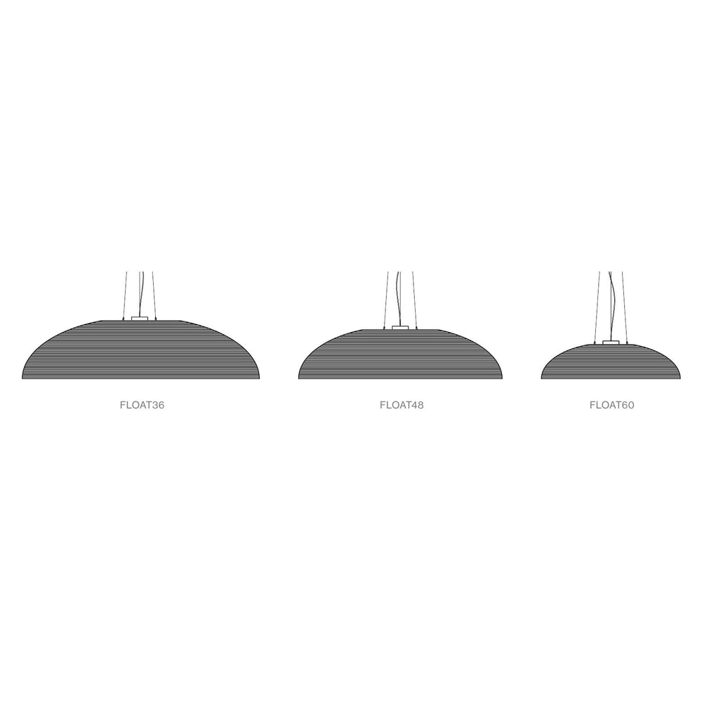 Float Pendant Light - line drawing