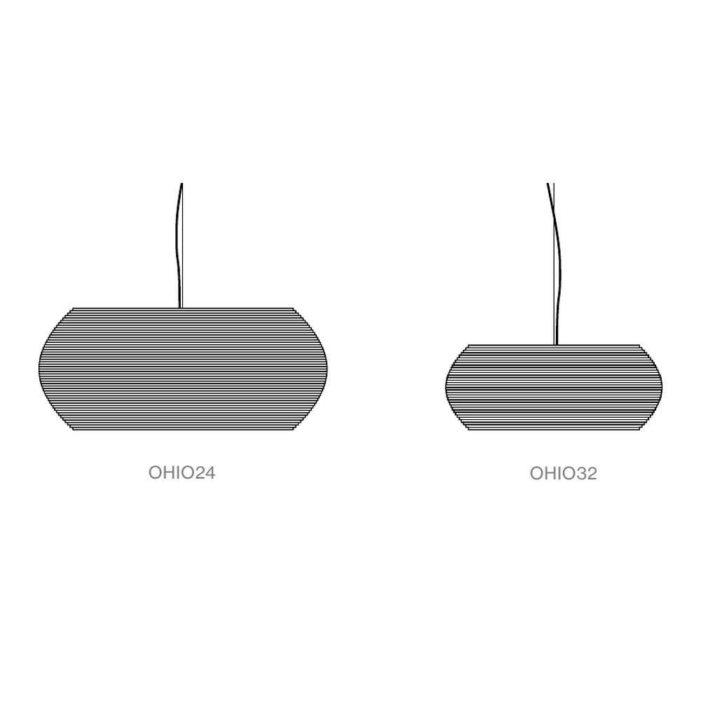 Ohio Pendant Light - line drawing