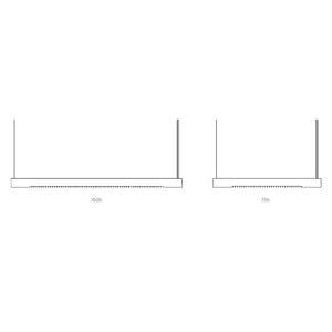 Roest Horizontal Pendant Light - line drawing