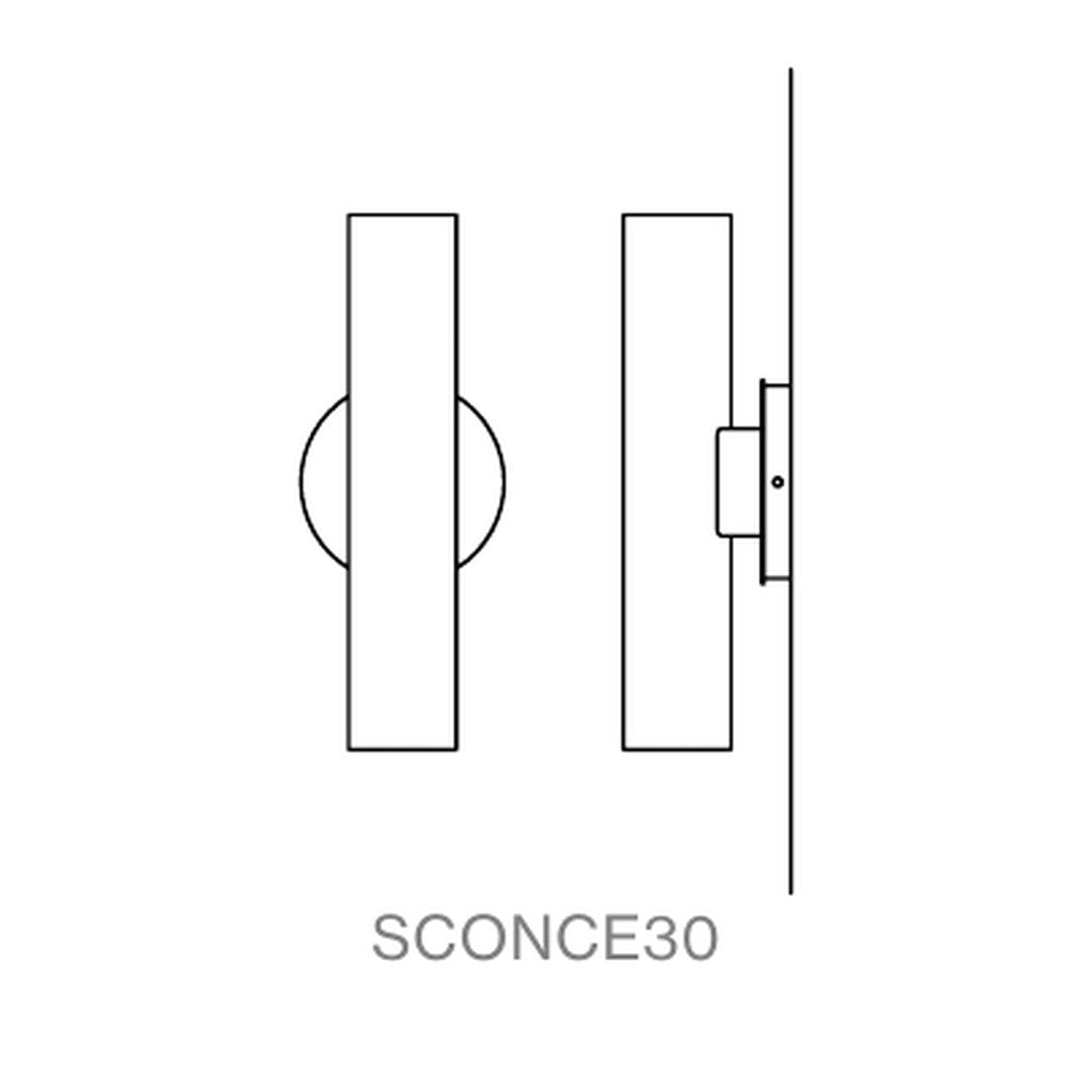 Roest Wall Sconce - line drawing