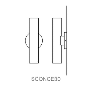 Roest Wall Sconce - line drawing