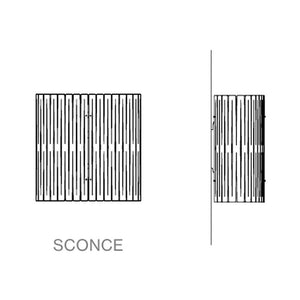 Kerflights S2 Wall Sconce - line drawing