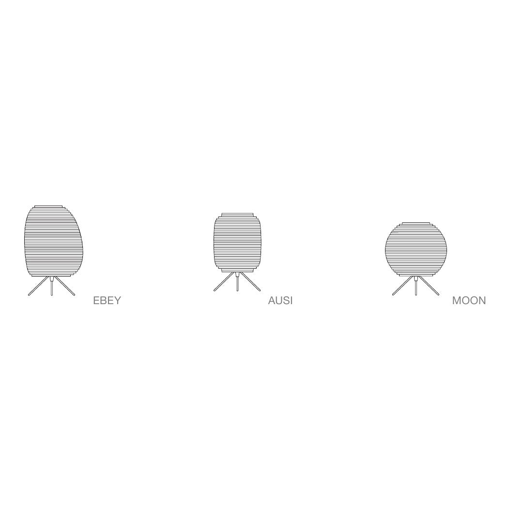 Ebey Table Lamp - line drawing