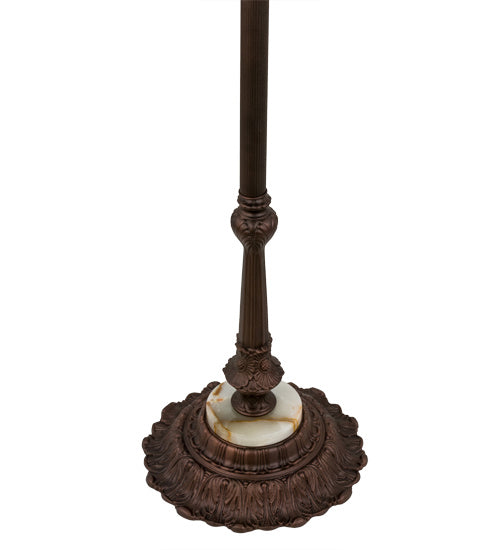 Meyda Tiffany - 13349 - One Light Bridge Arm Floor Base Hardware - Victorian - Mahogany Bronze