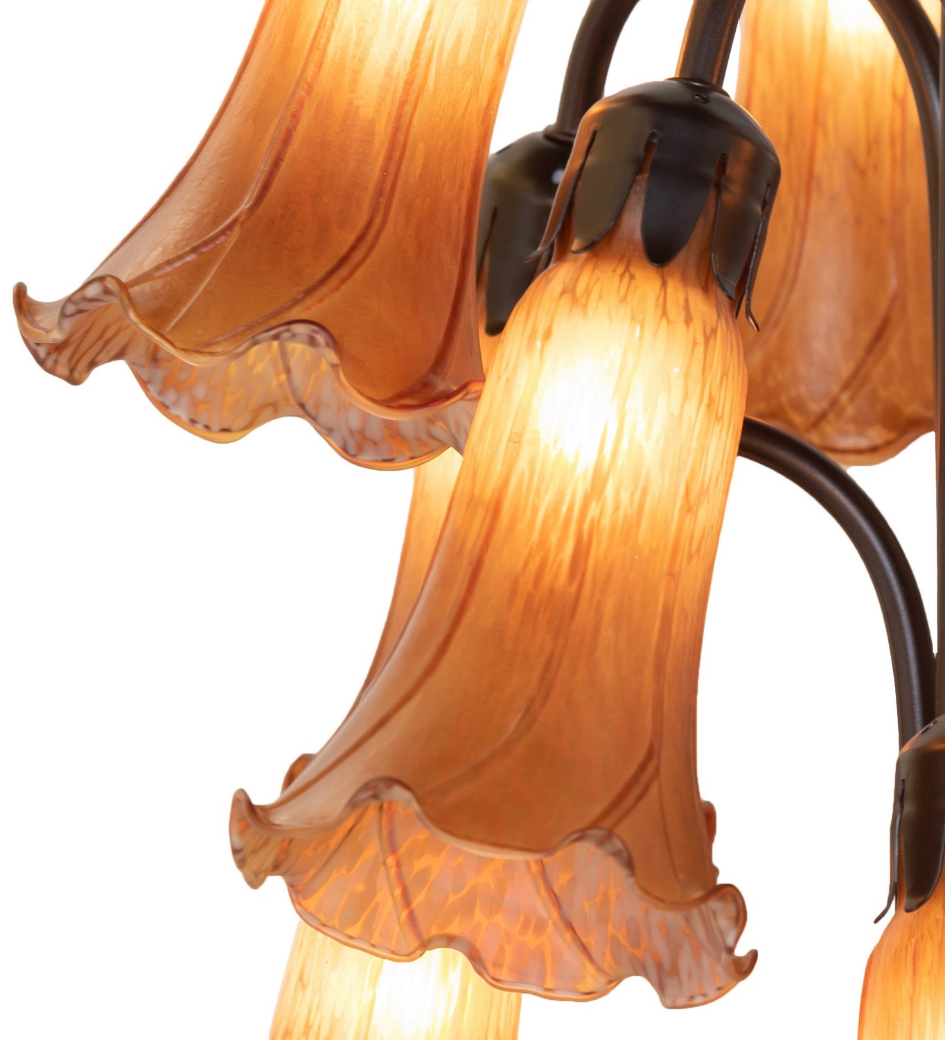 Meyda Tiffany - 15874 - 12 Light Floor Lamp - Amber - Mahogany Bronze