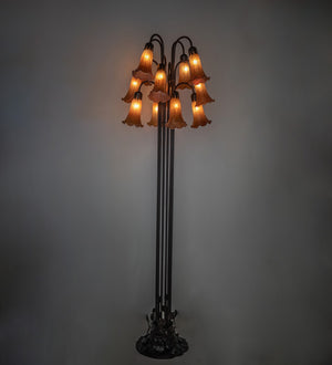 Meyda Tiffany - 15874 - 12 Light Floor Lamp - Amber - Mahogany Bronze