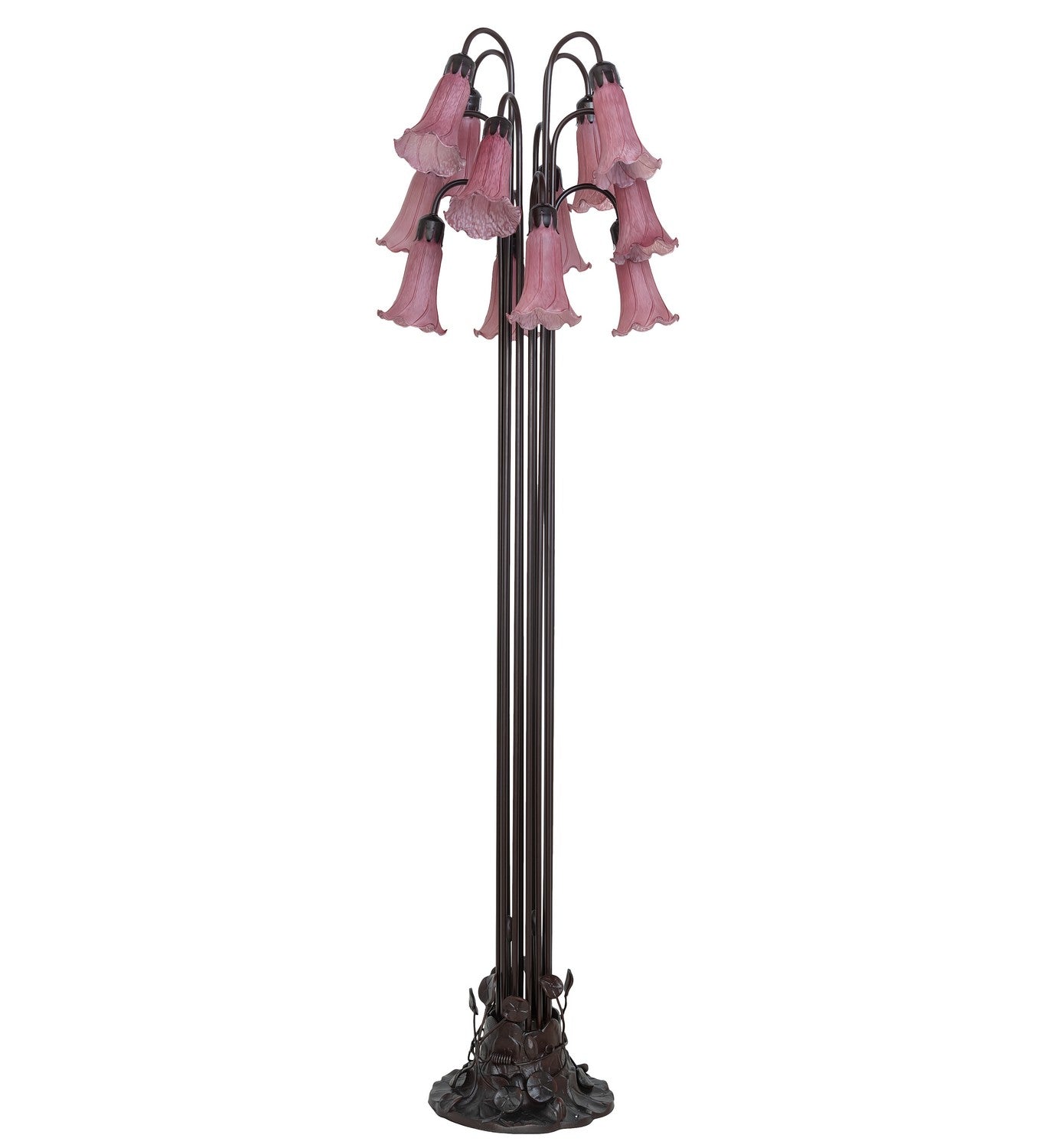 Meyda Tiffany - 15975 - 12 Light Floor Lamp - Lavender - Mahogany Bronze