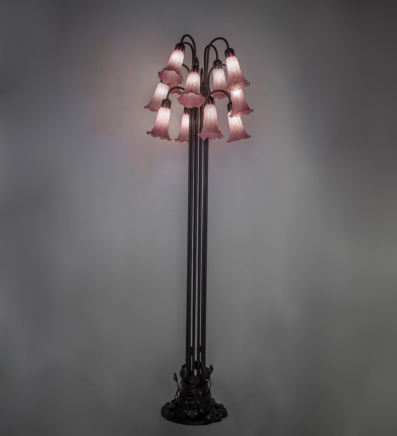 Meyda Tiffany - 15975 - 12 Light Floor Lamp - Lavender - Mahogany Bronze