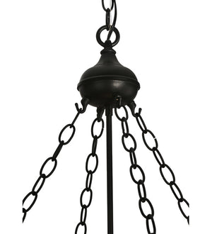 Meyda Tiffany - 50114 - Two Light Inverted Pendant - Mountain Pine - Black