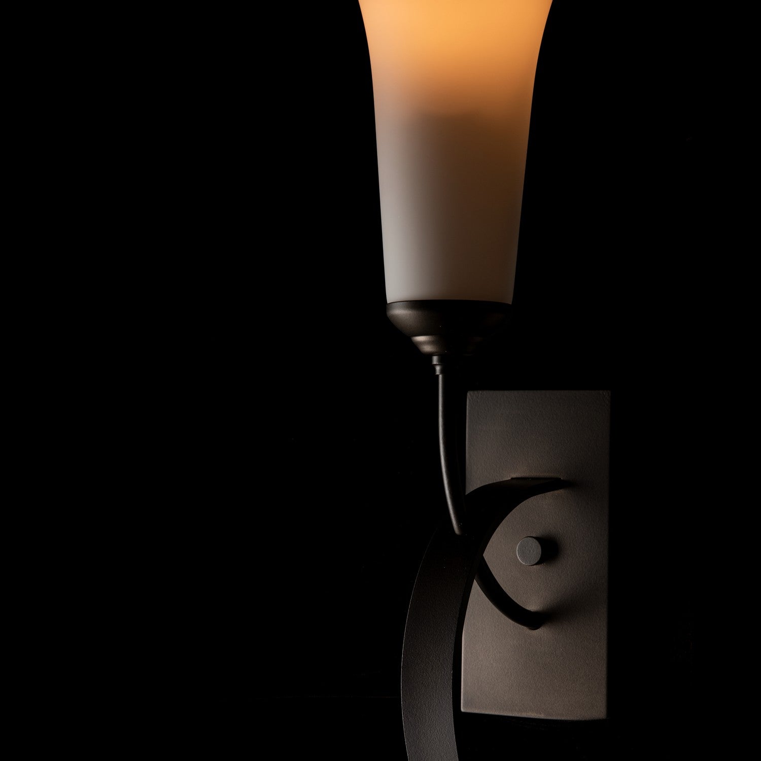 Hubbardton Forge - 204526-SKT-07-GG0068 - One Light Wall Sconce - Sweeping Taper - Dark Smoke