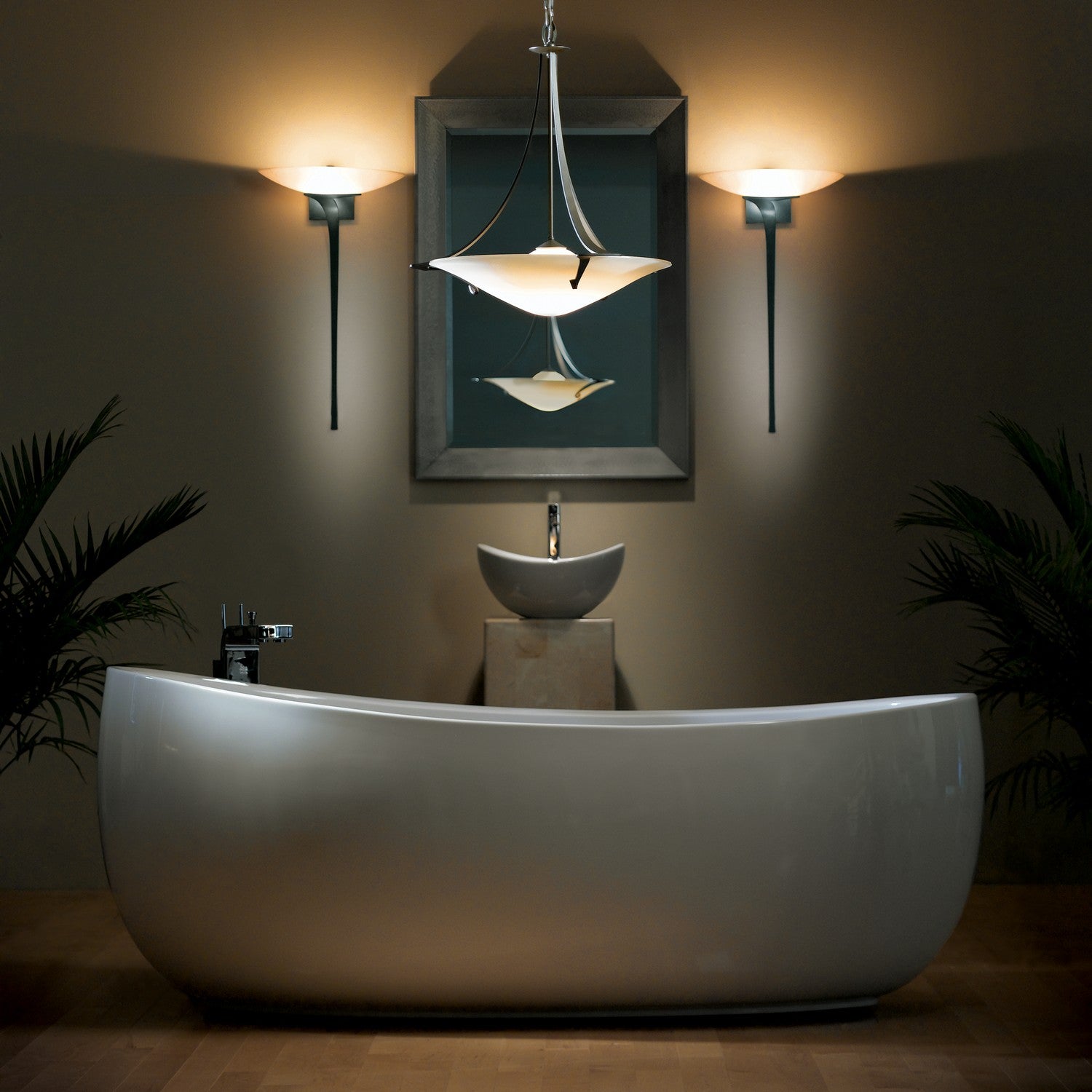 Hubbardton Forge - 144710-SKT-07-SS0279 - Antasia Pendant - Antasia - Dark Smoke