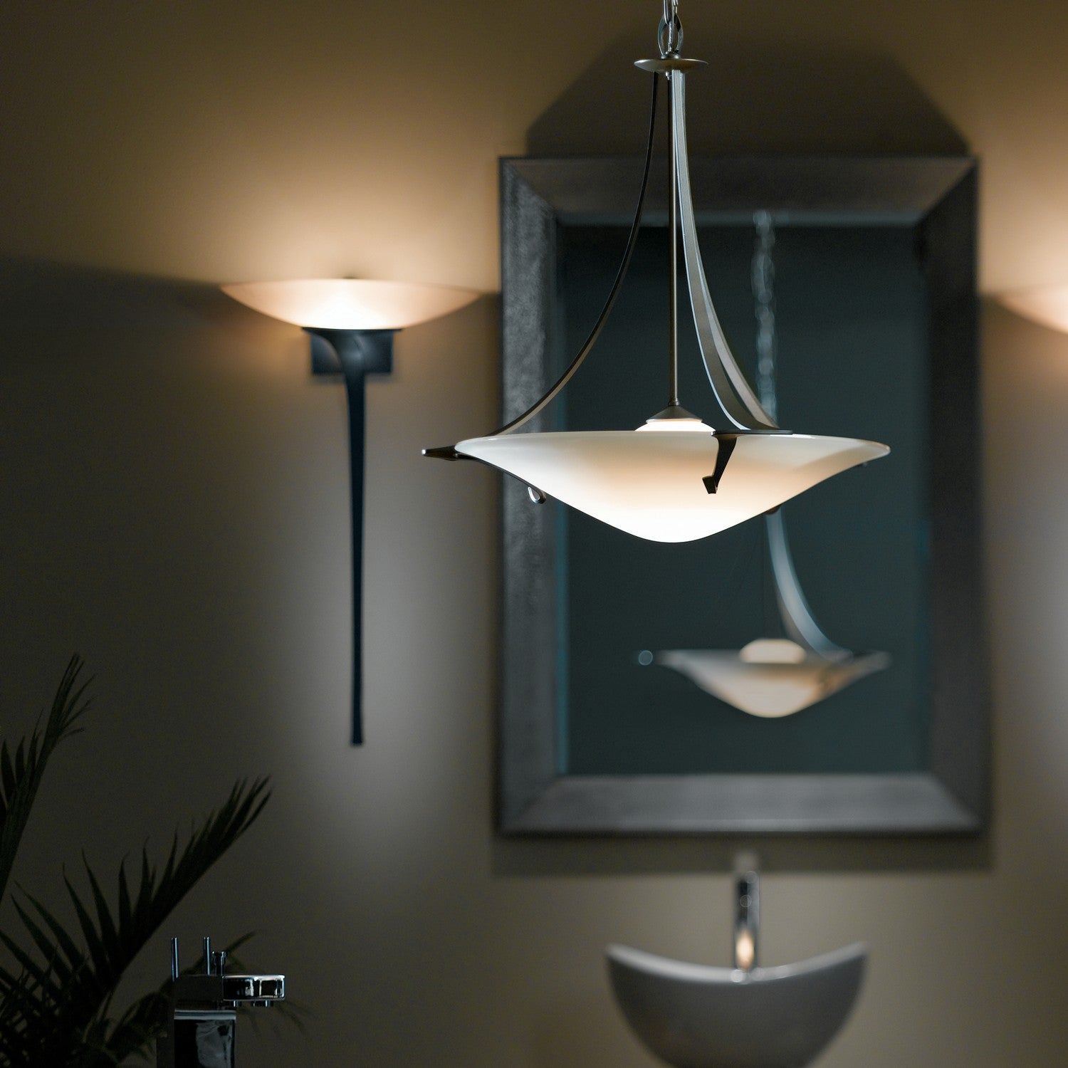 Hubbardton Forge - 144710-SKT-07-SS0279 - Antasia Pendant - Antasia - Dark Smoke