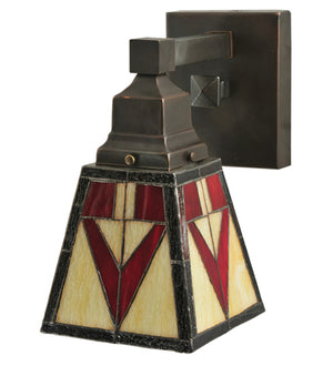 Meyda Tiffany - 122654 - One Light Wall Sconce - Otero - Craftsman Brown