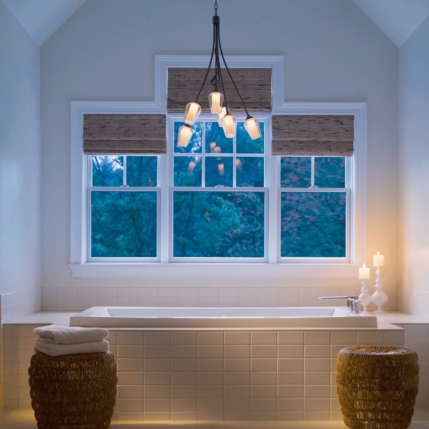 Hubbardton Forge - 103043-SKT-07-ZS0354 - Flora 6 Arm Chandelier - Flora - Dark Smoke