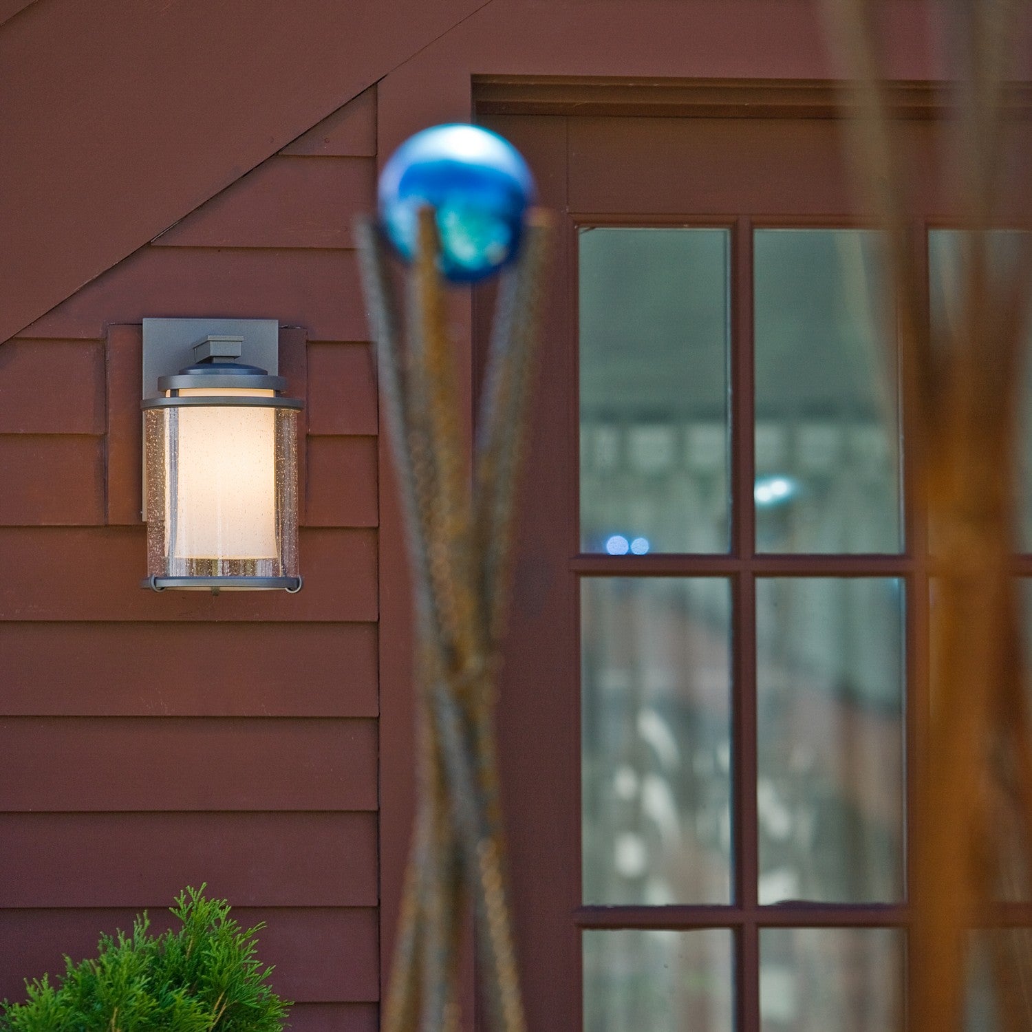 Hubbardton Forge - 305605-SKT-20-ZS0296 - Meridian Small Outdoor Sconce - Meridian - Coastal Natural Iron
