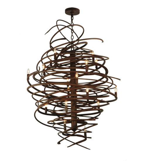 Meyda Tiffany - 116006 - 18 Light Chandelier - Cyclone - Antique Rust