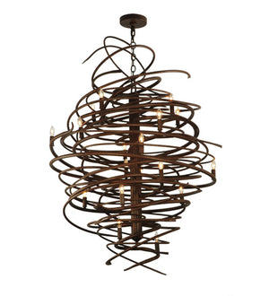 Meyda Tiffany - 116006 - 18 Light Chandelier - Cyclone - Antique Rust