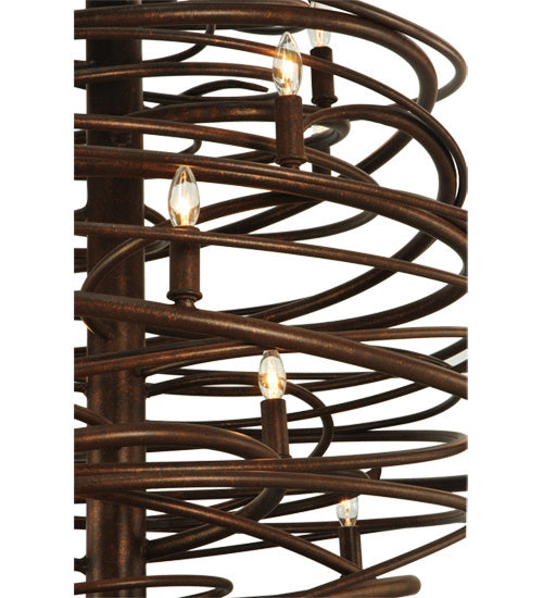 Meyda Tiffany - 116006 - 18 Light Chandelier - Cyclone - Antique Rust