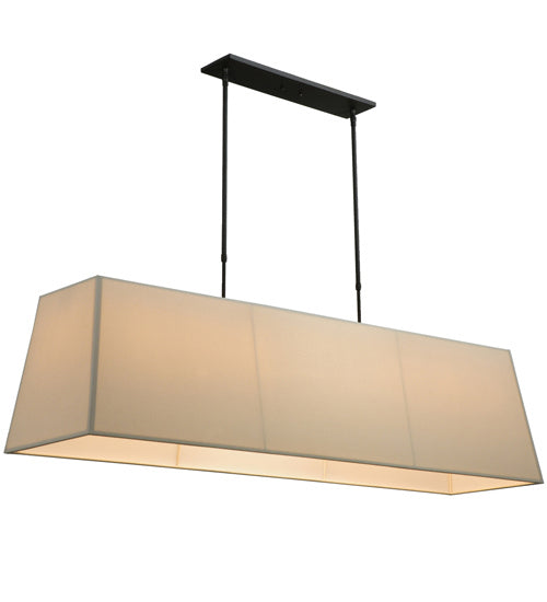 Meyda Tiffany - 130984 - Eight Light Oblong Pendant - Panache - Oil Rubbed Bronze