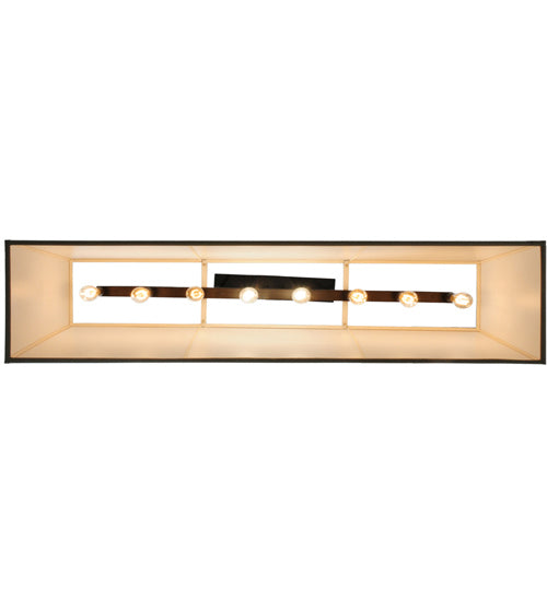 Meyda Tiffany - 130984 - Eight Light Oblong Pendant - Panache - Oil Rubbed Bronze