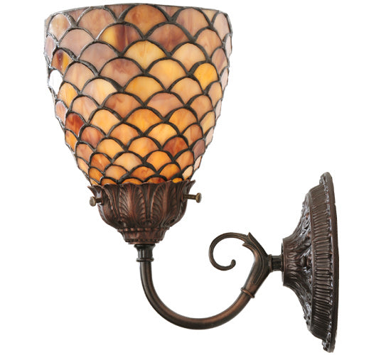 Meyda Tiffany - 20105 - One Light Wall Sconce Hardware - Clover - Mahogany Bronze