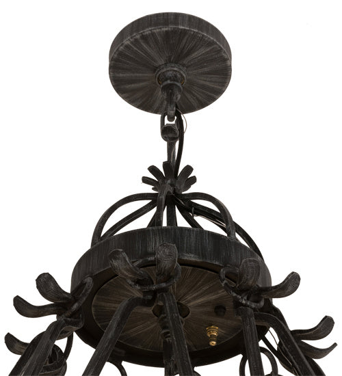 Meyda Tiffany - 117730 - Nine Light Chandelier - Lakeshore - Antique Iron Gate