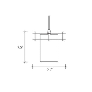 Justice Designs - FAL-8165-15-DBRZ-BKCD - One Light Pendant - LumenAria - Dark Bronze