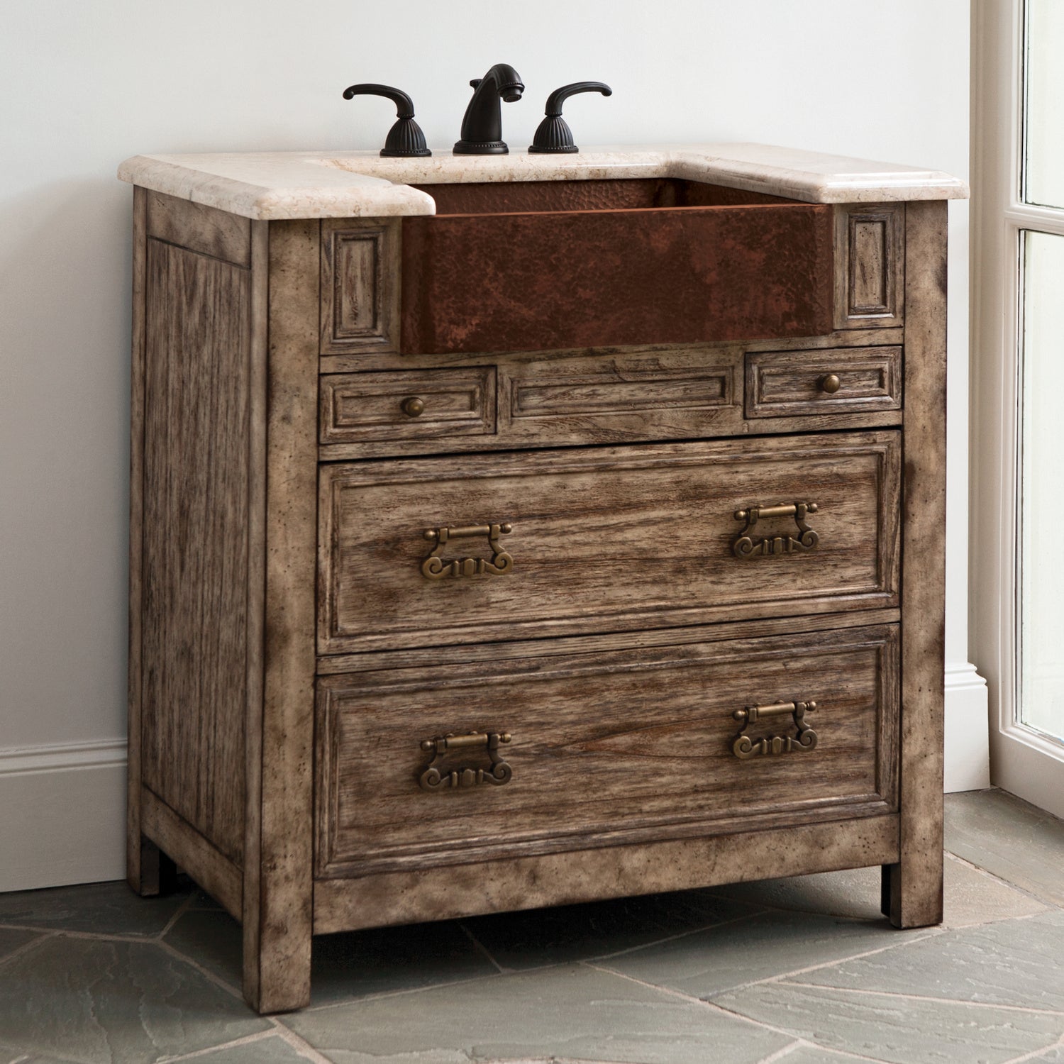 Ambella Home - 17546-110-301 - Sink Chest - Bedford - Vintage