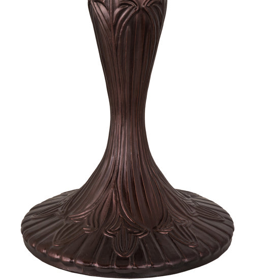 Meyda Tiffany - 156680 - One Light Table Base - Fleur - Mahogany Bronze