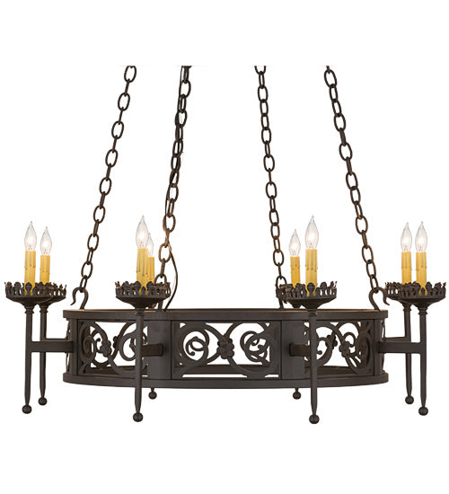 Meyda Tiffany - 160337 - Eight Light Chandelier - Majella - Oil Rubbed Bronze