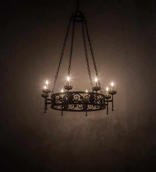 Meyda Tiffany - 160337 - Eight Light Chandelier - Majella - Oil Rubbed Bronze