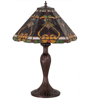 Meyda Tiffany - 162203 - One Light Table Lamp - Middleton - Mahogany Bronze