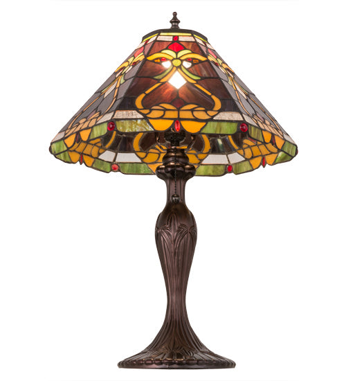 Meyda Tiffany - 162203 - One Light Table Lamp - Middleton - Mahogany Bronze