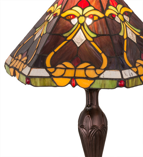 Meyda Tiffany - 162203 - One Light Table Lamp - Middleton - Mahogany Bronze