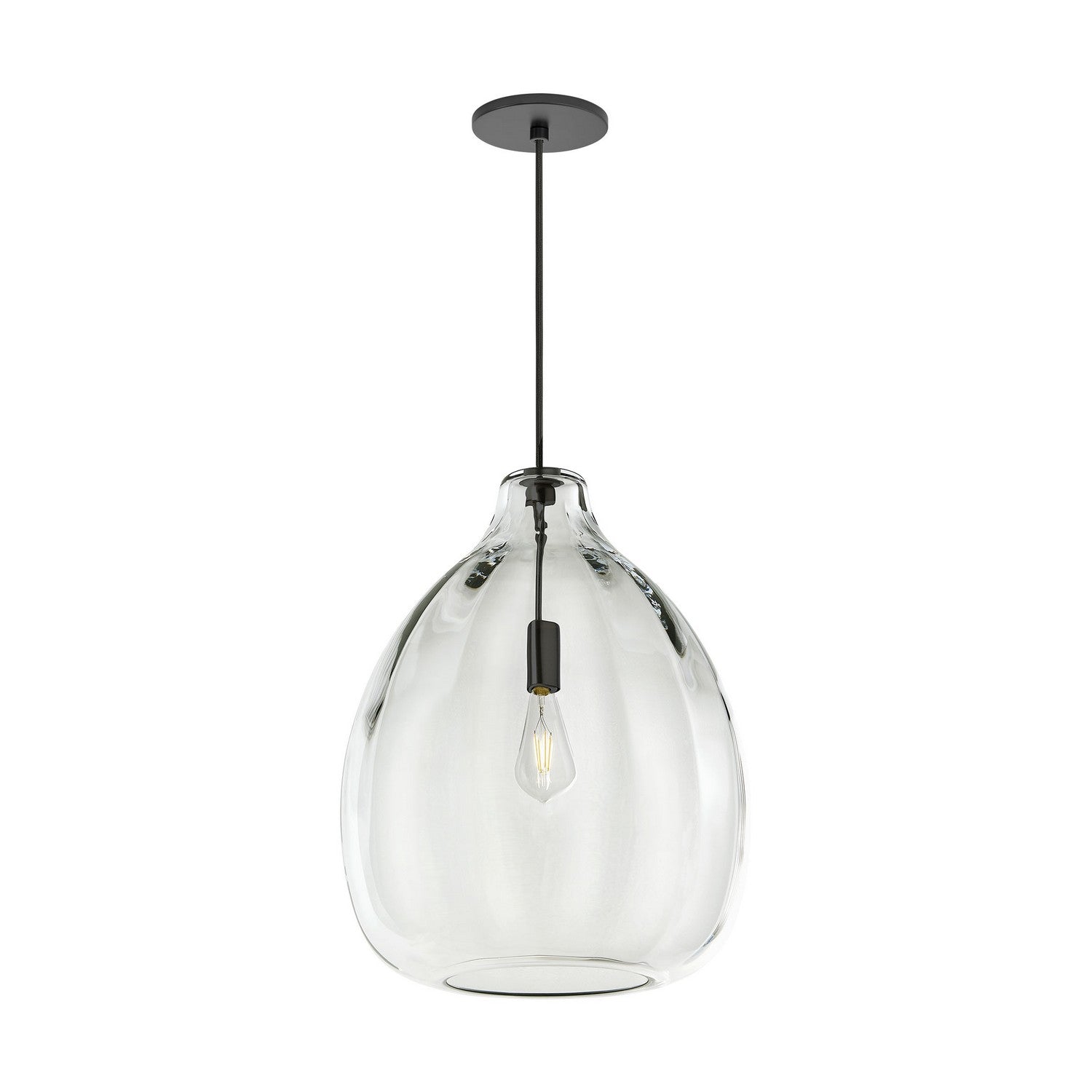 Visual Comfort Modern - 700TDHARPCB - One Light Pendant - Harper - Black