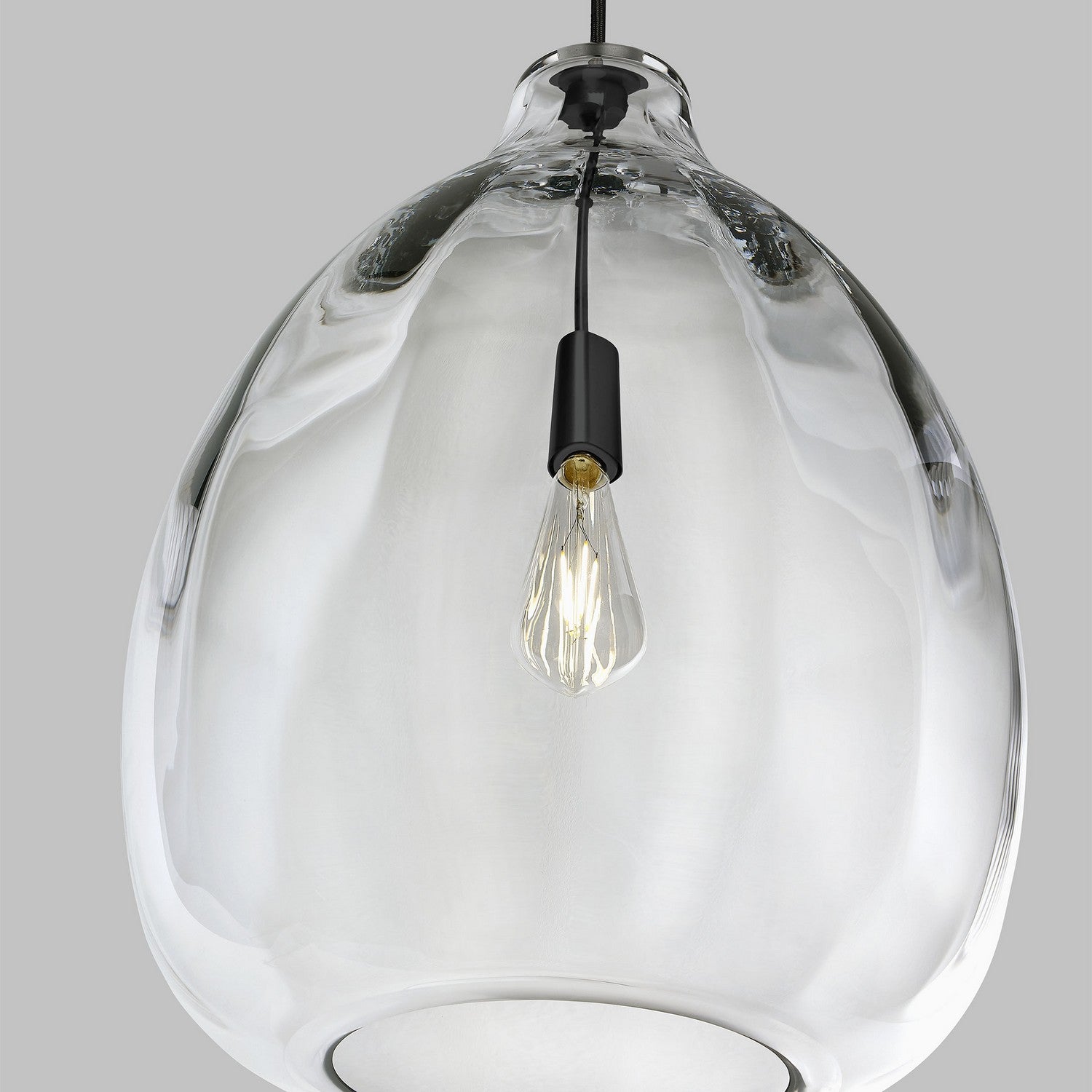 Visual Comfort Modern - 700TDHARPCB - One Light Pendant - Harper - Black