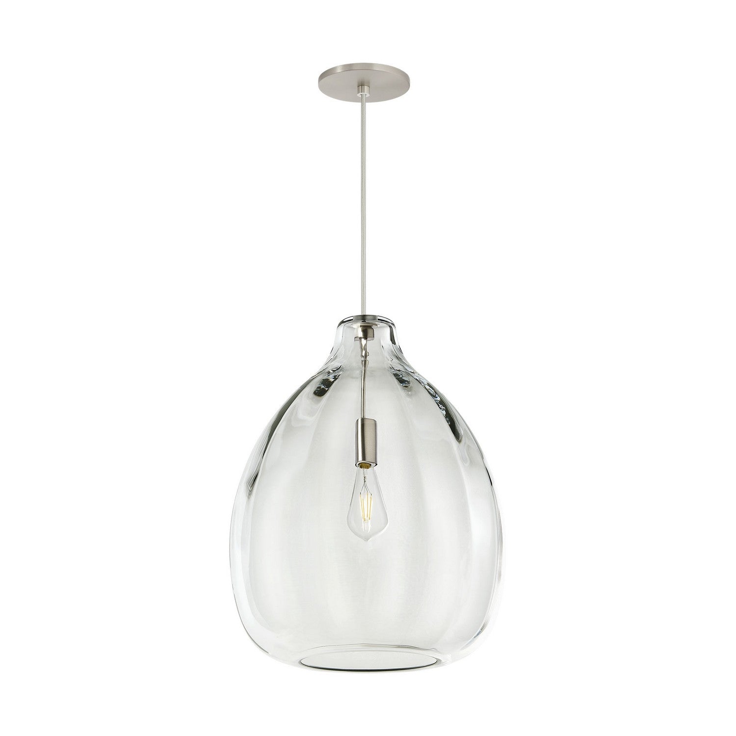 Visual Comfort Modern - 700TDHARPCS - One Light Pendant - Harper - Satin Nickel